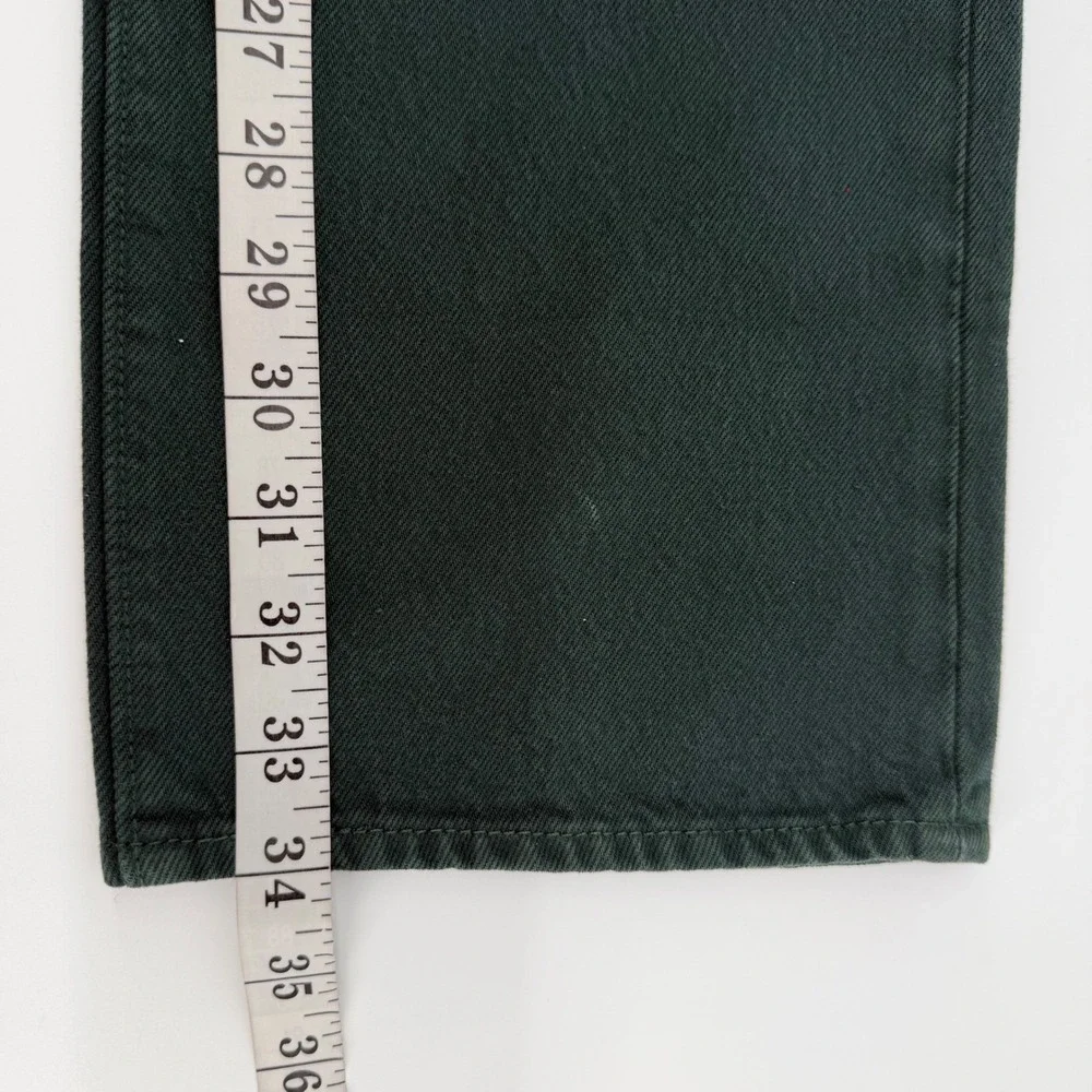 Levi's Jeans Mens 36x34 Hunter Green 501 Original Straight Leg Button Fly Cotton